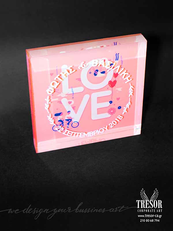 Tresor Corporate Art δώρο τιμής ένεκεν Εκτύπωση σε plexiglass Προσωποποιημένα δώρα Πρωτότυπα βραβεία Δώρο για γιορτή Προσωποποιημένα βραβεία Art & custom